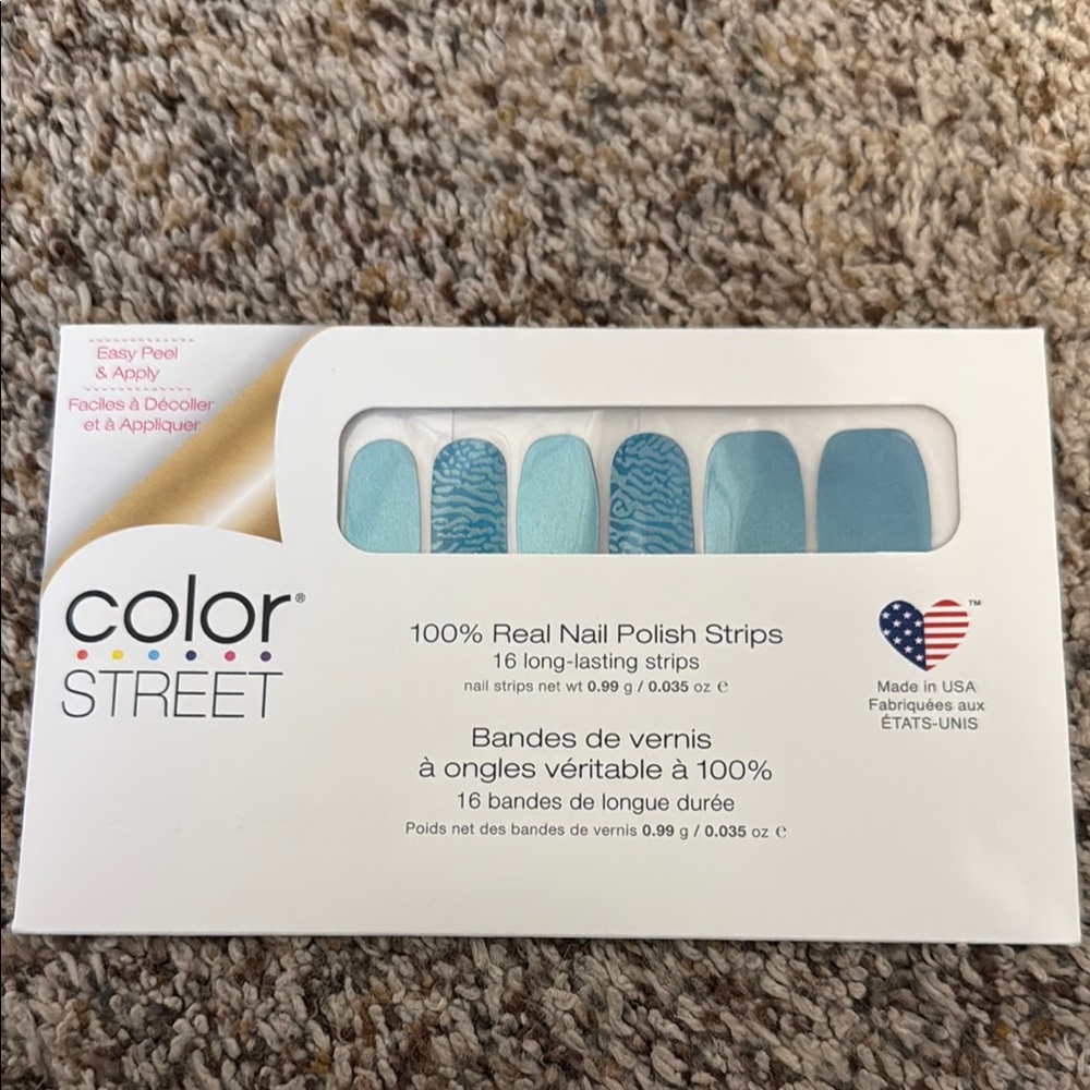 Color Street Blue Nail Polish Strips
